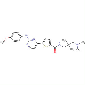 925918-93-0  2-Thiophenecarboxamide,N-[3-(dimethylamino)-2,2-dimethylpropyl]-5-[2-[(4-methoxyphenyl)amino]-4-pyrimidinyl]-