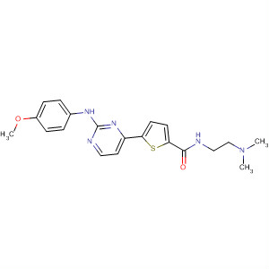925918-95-2  2-Thiophenecarboxamide,N-[2-(dimethylamino)ethyl]-5-[2-[(4-methoxyphenyl)amino]-4-pyrimidinyl]-