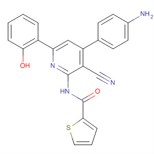 925924-82-9  2-Thiophenecarboxamide,N-[4-(4-aminophenyl)-3-cyano-6-(2-hydroxyphenyl)-2-pyridinyl]-