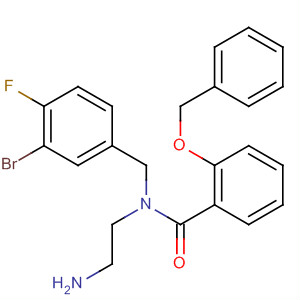 926025-07-2  Benzamide,N-(2-aminoethyl)-N-[(3-bromo-4-fluorophenyl)methyl]-2-(phenylmethoxy)-
