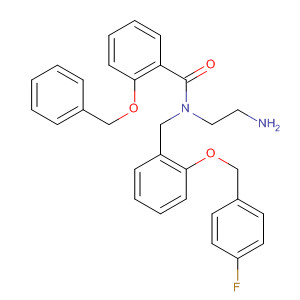 926025-12-9  Benzamide,N-(2-aminoethyl)-N-[[2-[(4-fluorophenyl)methoxy]phenyl]methyl]-2-(phenylmethoxy)-