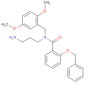 926025-30-1  Benzamide,N-(3-aminopropyl)-N-[(2,5-dimethoxyphenyl)methyl]-2-(phenylmethoxy)-