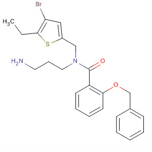 926025-68-5  Benzamide,N-(3-aminopropyl)-N-[(4-bromo-5-ethyl-2-thienyl)methyl]-2-(phenylmethoxy)-