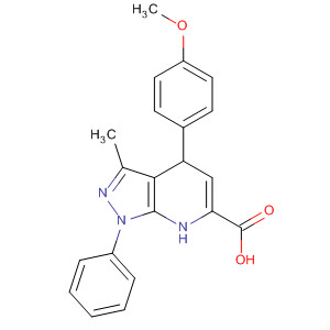 926282-60-2  1H-Pyrazolo[3,4-b]pyridine-6-carboxylic acid,4,7-dihydro-4-(4-methoxyphenyl)-3-methyl-1-phenyl-