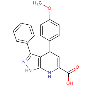 926282-64-6  1H-Pyrazolo[3,4-b]pyridine-6-carboxylic acid,4,7-dihydro-4-(4-methoxyphenyl)-3-phenyl-