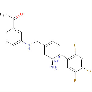 927206-07-3  Ethanone,1-[3-[[[(4R,5S)-5-amino-4-(2,4,5-trifluorophenyl)-1-cyclohexen-1-yl]methyl]amino]phenyl]-, rel-