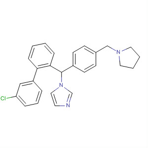 927689-98-3  1H-Imidazole,1-[(3-chlorophenyl)phenyl[4-(1-pyrrolidinylmethyl)phenyl]methyl]-