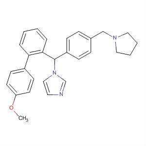 927690-03-7  1H-Imidazole,1-[(4-methoxyphenyl)phenyl[4-(1-pyrrolidinylmethyl)phenyl]methyl]-