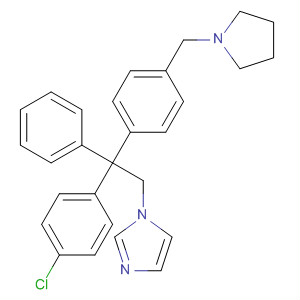 927690-04-8  1H-Imidazole,1-[2-(4-chlorophenyl)-2-phenyl-2-[4-(1-pyrrolidinylmethyl)phenyl]ethyl]-