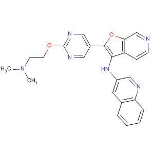 927805-76-3  3-Quinolinamine,N-[2-[2-[2-(dimethylamino)ethoxy]-5-pyrimidinyl]furo[2,3-c]pyridin-3-yl]-