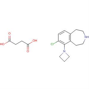 927830-20-4  Butanedioic acid, compd. with6-(1-azetidinyl)-7-chloro-2,3,4,5-tetrahydro-1H-3-benzazepine (1:1)