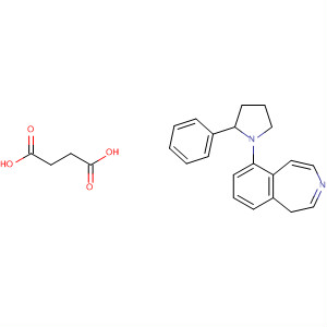 927830-38-4  Butanedioic acid, compd. with2,3,4,5-tetrahydro-6-(2-phenyl-1-pyrrolidinyl)-1H-3-benzazepine (1:1)