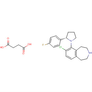 927830-42-0  Butanedioic acid, compd. with7-chloro-6-[(2S)-2-(4-fluorophenyl)-1-pyrrolidinyl]-2,3,4,5-tetrahydro-1H-3-benzazepine (1:1)