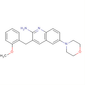 927891-05-2  2-Quinolinamine, 3-[(2-methoxyphenyl)methyl]-6-(4-morpholinyl)-