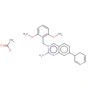 927891-58-5  2-Quinazolinamine,3-[(2,6-dimethoxyphenyl)methyl]-3,4-dihydro-7-(3-pyridinyl)-, acetate(1:1)