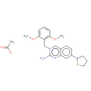 927891-60-9  2-Quinazolinamine,3-[(2,6-dimethoxyphenyl)methyl]-3,4-dihydro-7-(2-thienyl)-, acetate (1:1)