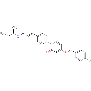 927892-24-8  2(1H)-Pyridinone,4-[(4-chlorophenyl)methoxy]-1-[4-[(1E)-3-(methylpropylamino)-1-propen-1-yl]phenyl]-