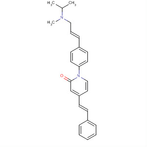 927892-31-7  2(1H)-Pyridinone,1-[4-[(1E)-3-[methyl(1-methylethyl)amino]-1-propen-1-yl]phenyl]-4-[(1E)-2-phenylethenyl]-
