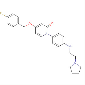 927892-34-0  2(1H)-Pyridinone,4-[(4-fluorophenyl)methoxy]-1-[4-[[2-(1-pyrrolidinyl)ethyl]amino]phenyl]-