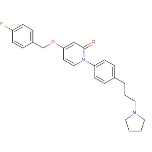 927892-37-3  2(1H)-Pyridinone,4-[(4-fluorophenyl)methoxy]-1-[4-[3-(1-pyrrolidinyl)propyl]phenyl]-