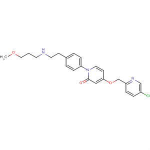 927892-53-3  2(1H)-Pyridinone,4-[(5-chloro-2-pyridinyl)methoxy]-1-[4-[2-[(2-methoxyethyl)methylamino]ethyl]phenyl]-