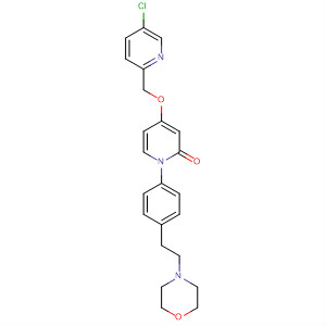927892-54-4  2(1H)-Pyridinone,4-[(5-chloro-2-pyridinyl)methoxy]-1-[4-[2-(4-morpholinyl)ethyl]phenyl]-