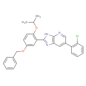 927908-88-1  3H-Imidazo[4,5-b]pyridine,6-(2-chlorophenyl)-2-[2-(1-methylethoxy)-5-(phenylmethoxy)phenyl]-