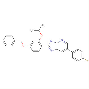 927908-94-9  3H-Imidazo[4,5-b]pyridine,6-(4-fluorophenyl)-2-[2-(1-methylethoxy)-4-(phenylmethoxy)phenyl]-
