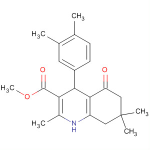 928022-82-6  3-Quinolinecarboxylic acid,4-(3,4-dimethylphenyl)-1,4,5,6,7,8-hexahydro-2,7,7-trimethyl-5-oxo-,methyl ester