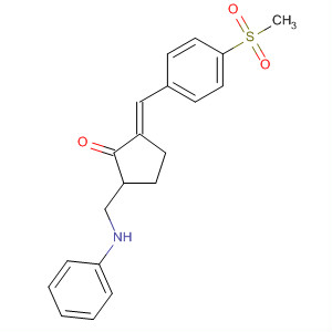 928039-61-6  Cyclopentanone,2-[[4-(methylsulfonyl)phenyl]methylene]-5-[(phenylamino)methyl]-, (2E)-