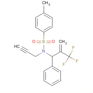 928045-70-9  Benzenesulfonamide,4-methyl-N-[1-phenyl-2-(trifluoromethyl)-2-propen-1-yl]-N-2-propyn-1-yl-
