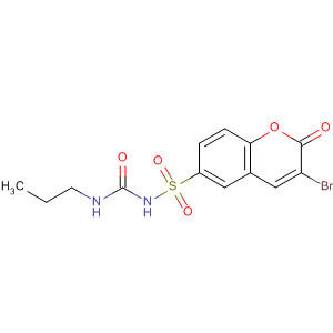 928046-05-3  2H-1-Benzopyran-6-sulfonamide,3-bromo-2-oxo-N-[(propylamino)carbonyl]-