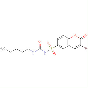 928046-08-6  2H-1-Benzopyran-6-sulfonamide,3-bromo-2-oxo-N-[(pentylamino)carbonyl]-