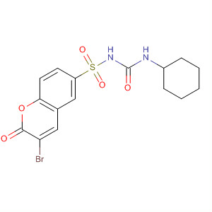 928046-10-0  2H-1-Benzopyran-6-sulfonamide,3-bromo-N-[(cyclohexylamino)carbonyl]-2-oxo-