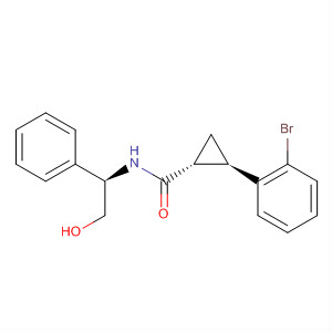 928054-82-4  Cyclopropanecarboxamide,2-(2-bromophenyl)-N-[(1R)-2-hydroxy-1-phenylethyl]-, (1R,2R)-