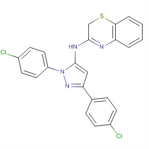 918968-11-3  2H-1,4-Benzothiazin-3-amine,N-[1,3-bis(4-chlorophenyl)-1H-pyrazol-5-yl]-