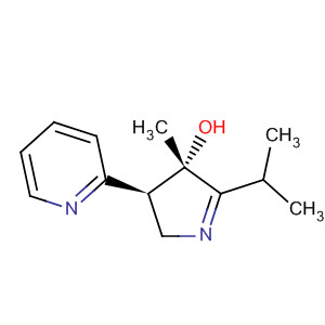 918968-69-1  2H-Pyrrol-4-ol, 3,4-dihydro-4-methyl-5-(1-methylethyl)-3-(2-pyridinyl)-,(3S,4S)-