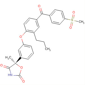 918969-48-9  2,4-Oxazolidinedione,5-methyl-5-[3-[4-[4-(methylsulfonyl)benzoyl]-2-propylphenoxy]phenyl]-,(5R)-