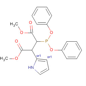 918972-74-4  Butanedioic acid, 2-(diphenoxyphosphinyl)-3-(1H-pyrrol-2-yl)-,1,4-dimethyl ester, (2R,3S)-rel-