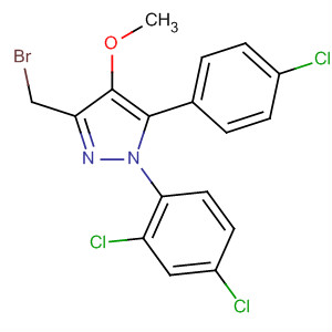 919004-05-0  1H-Pyrazole,3-(bromomethyl)-5-(4-chlorophenyl)-1-(2,4-dichlorophenyl)-4-methoxy-