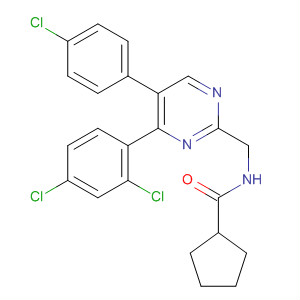 919005-69-9  Cyclopentanecarboxamide,N-[[5-(4-chlorophenyl)-4-(2,4-dichlorophenyl)-2-pyrimidinyl]methyl]-