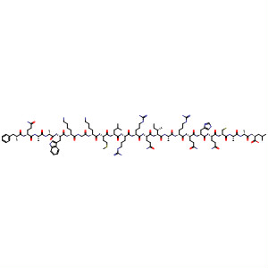 919078-63-0  L-Leucine,L-phenylalanyl-L-glutaminyl-L-alanyl-L-alanyl-L-tryptophyl-L-lysylglycyl-L-lysyl-L-methionyl-L-leucyl-L-arginyl-L-arginyl-L-glutaminyl-L-isoleucyl-L-alanyl-L-arginyl-L-glutaminyl-L-histidyl-L-glutaminyl-L-cysteinyl-L-alanyl-L-alanyl-