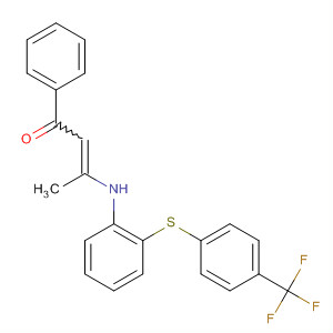 919083-29-7  2-Buten-1-one,1-phenyl-3-[[2-[[4-(trifluoromethyl)phenyl]thio]phenyl]amino]-
