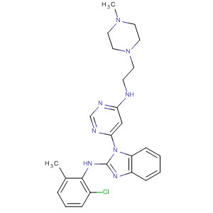 919084-50-7  1H-Benzimidazol-2-amine,N-(2-chloro-6-methylphenyl)-1-[6-[[2-(4-methyl-1-piperazinyl)ethyl]amino]-4-pyrimidinyl]-