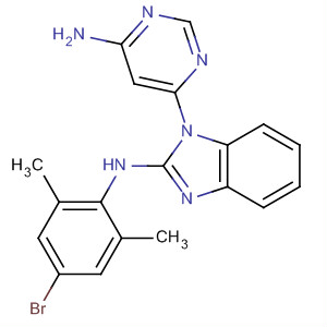 919084-72-3  1H-Benzimidazol-2-amine,1-(6-amino-4-pyrimidinyl)-N-(4-bromo-2,6-dimethylphenyl)-