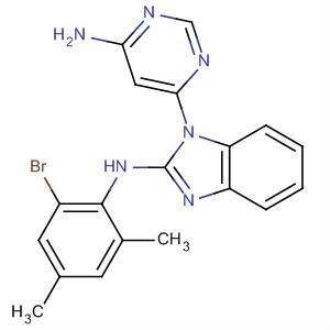 919084-73-4  1H-Benzimidazol-2-amine,1-(6-amino-4-pyrimidinyl)-N-(2-bromo-4,6-dimethylphenyl)-