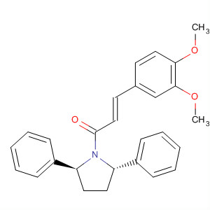 919087-10-8  2-Propen-1-one,3-(3,4-dimethoxyphenyl)-1-[(2S,5S)-2,5-diphenyl-1-pyrrolidinyl]-, (2E)-