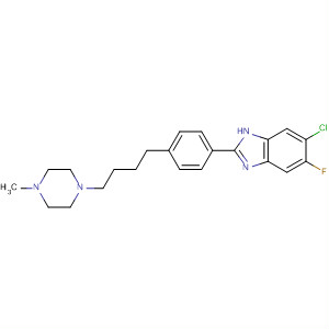919088-16-7  1H-Benzimidazole,6-chloro-5-fluoro-2-[4-[4-(4-methyl-1-piperazinyl)butyl]phenyl]-