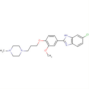 919088-24-7  1H-Benzimidazole,6-chloro-2-[3-methoxy-4-[3-(4-methyl-1-piperazinyl)propoxy]phenyl]-