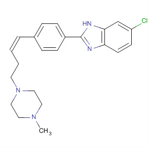 919088-30-5  1H-Benzimidazole,6-chloro-2-[4-[(1Z)-4-(4-methyl-1-piperazinyl)-1-buten-1-yl]phenyl]-
